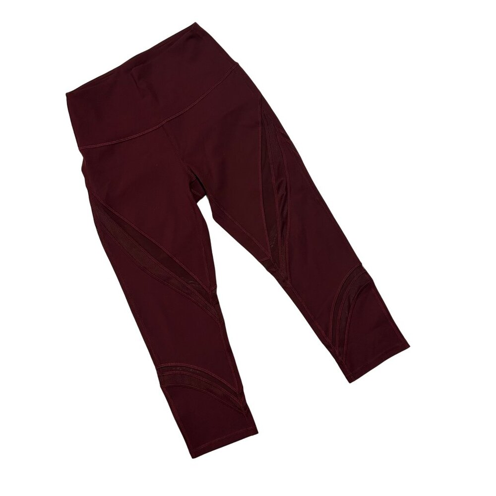 Lululemon Women's Wonder Under High-Rise Crop 21" Leggings with Mesh Accents